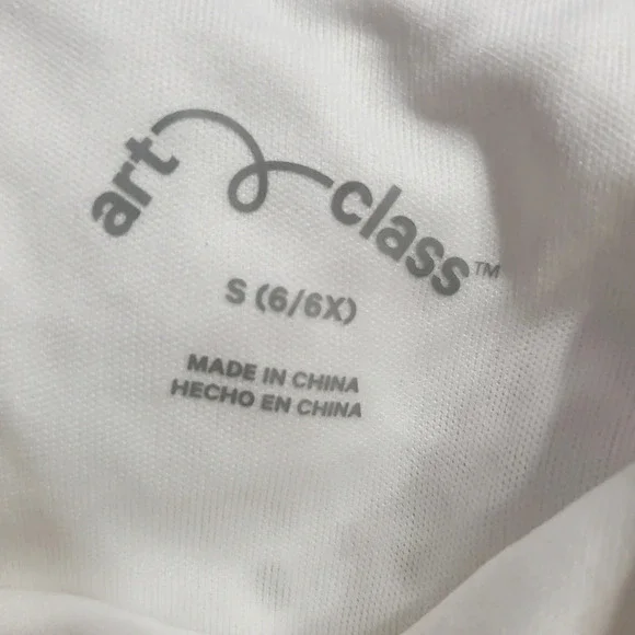 NWT Art Class Girls Eyelet White Dress S 6/6X - Picture 8 of 10